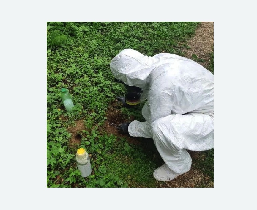 уничтожение кротов на участке в Майкопе